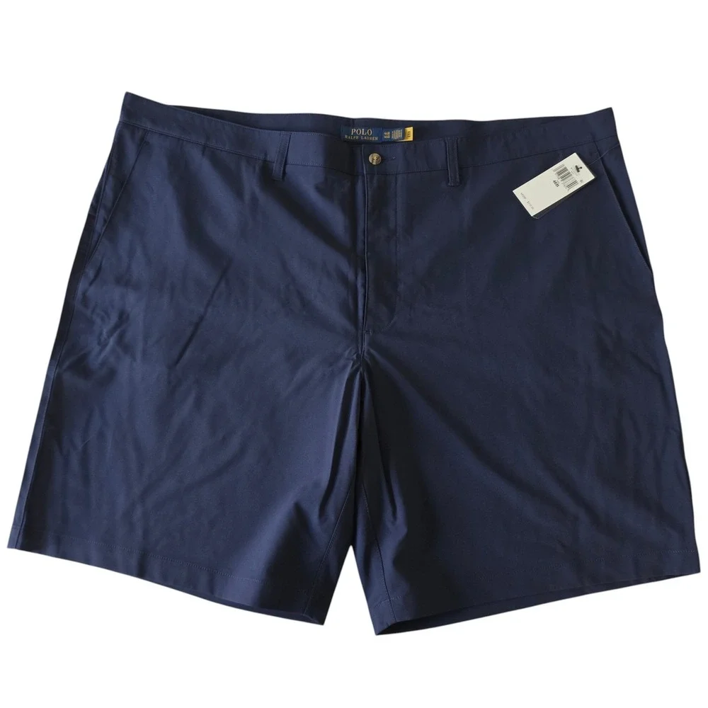 Polo Ralph Lauren Mens Performance Shorts Navy Blue Stretch Big & Tall 46B